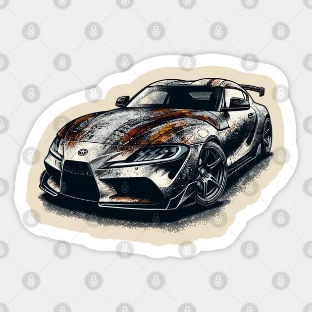 Toyota Supra Sticker by Vehicles-Art